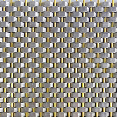 Wire Diameter 0,8mm 2,0mm stainless steel Mesh Panel Plain Weave Untuk Cover Wall