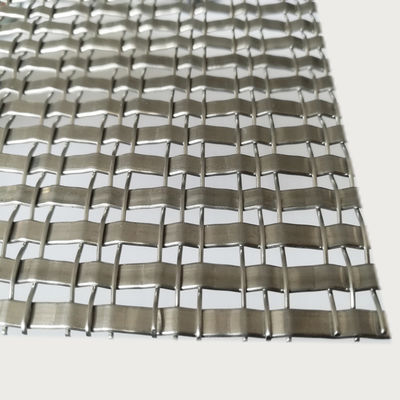 Ukuran Pembukaan Mesh Arsitektur Baja Rinsless 1.2mm 5.0mm Diameter kawat 0.8mm 2.0mm Panjang 30m