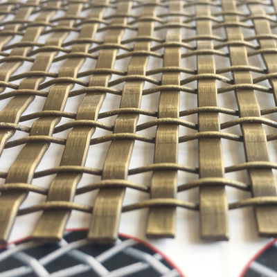 Ukuran Pembukaan Mesh Arsitektur Baja Rinsless 1.2mm 5.0mm Diameter kawat 0.8mm 2.0mm Panjang 30m