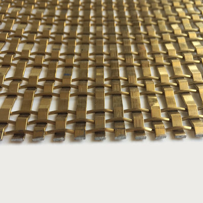 Ukuran Pembukaan Mesh Arsitektur Baja Rinsless 1.2mm 5.0mm Diameter kawat 0.8mm 2.0mm Panjang 30m
