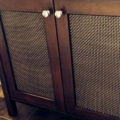 Resipi stainless steel dekoratif Woven Wire Mesh untuk Panjang 30m-100m dalam Instalasi seni untuk pintu lemari furnitur