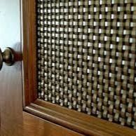 Resipi stainless steel dekoratif Woven Wire Mesh untuk Panjang 30m-100m dalam Instalasi seni untuk pintu lemari furnitur