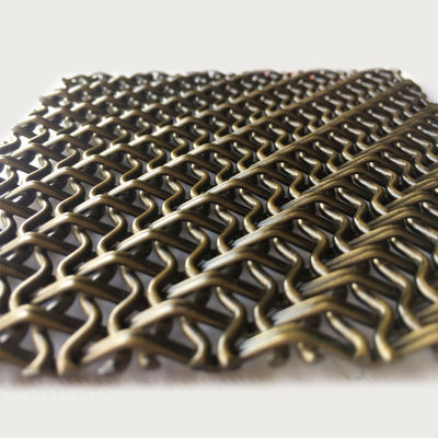 Tipe tenun Belanda tenun Hias Woven Wire Mesh Ukuran 2mm-100mm awet