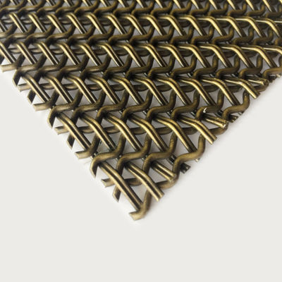 Tipe tenun Belanda tenun Hias Woven Wire Mesh Ukuran 2mm-100mm awet