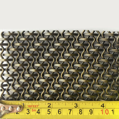 Tipe tenun Belanda tenun Hias Woven Wire Mesh Ukuran 2mm-100mm awet