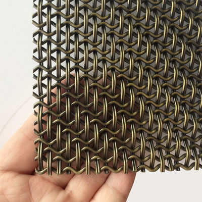 Tipe tenun Belanda tenun Hias Woven Wire Mesh Ukuran 2mm-100mm awet
