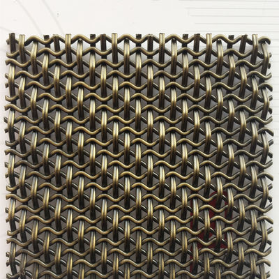Tipe tenun Belanda tenun Hias Woven Wire Mesh Ukuran 2mm-100mm awet