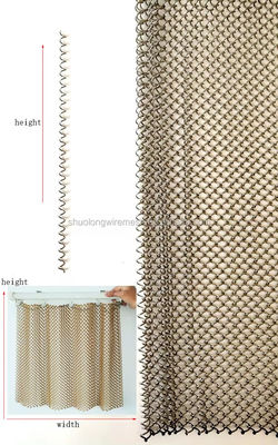 METAL COIL MESH DESIGN untuk dekorasi interior dan desain ruangan