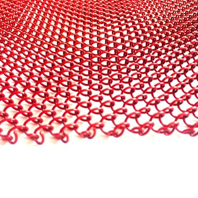 Customized Metal Coil Drapery 1.1kg/m2 Berat dan ukuran lubang yang disesuaikan untuk kinerja
