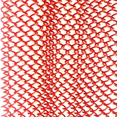Customized Metal Coil Drapery 1.1kg/m2 Berat dan ukuran lubang yang disesuaikan untuk kinerja