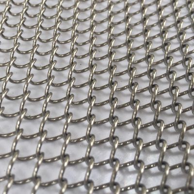 0.5-2mm Ketebalan Perunggu Metal Coil Drapery untuk Round Window Treatment Curtain