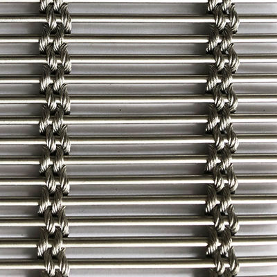 Heavy Duty Wire Anti Korosif 1,2 Kgs Plain Weave Arsitektur Mesh Sertifikasi ISO9001