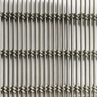 Heavy Duty Wire Anti Korosif 1,2 Kgs Plain Weave Arsitektur Mesh Sertifikasi ISO9001
