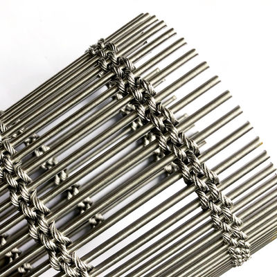 Heavy Duty Wire Anti Korosif 1,2 Kgs Plain Weave Arsitektur Mesh Sertifikasi ISO9001