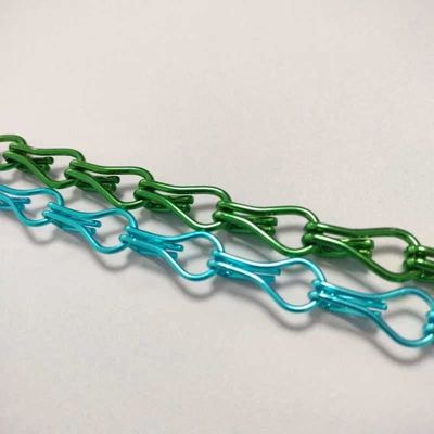 2mm Dekoratif Aluminium Hook Gorden Untuk Gorden Partisi Indoor Multi Warna Tersedia