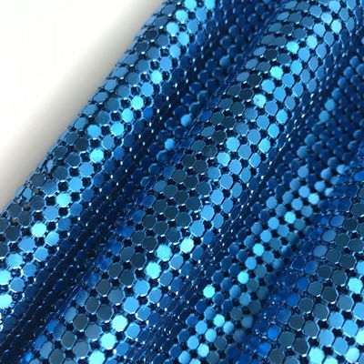 Fleksibel Aluminium Sequin Mesh Kain Rantai Surat Kain Untuk Kain Meja Rantai Surat Tirai
