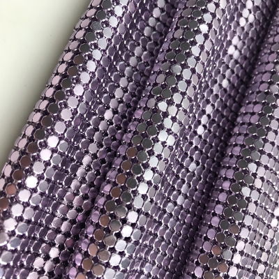 Fleksibel Aluminium Sequin Mesh Kain Rantai Surat Kain Untuk Kain Meja Rantai Surat Tirai