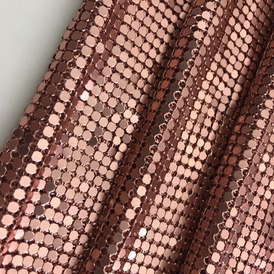 Fleksibel Aluminium Sequin Mesh Kain Rantai Surat Kain Untuk Kain Meja Rantai Surat Tirai