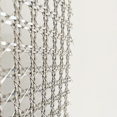 Elegant Arsitektur Metal Mesh Woven Wire Mesh Untuk Dekorasi Layar Untuk Furnitur