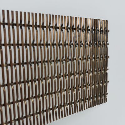 Anodized Aluminium Woven Wire Fabric Mesh Crimped Woven Wire Mesh Untuk Pagar
