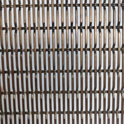 Anodized Aluminium Woven Wire Fabric Mesh Crimped Woven Wire Mesh Untuk Pagar