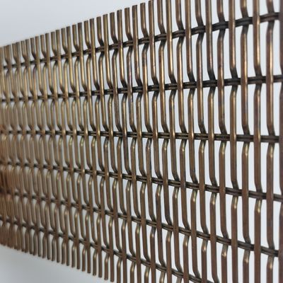 Anodized Aluminium Woven Wire Fabric Mesh Crimped Woven Wire Mesh Untuk Pagar
