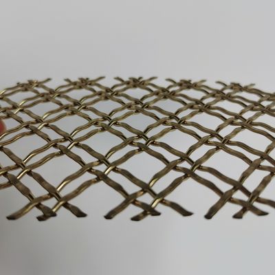 Arsitektur Crimped Woven Wire Mesh Metal Wire Mesh sebagai pagar dapat digunakan sebagai keamanan interior & eksterior