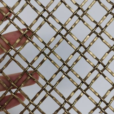 Arsitektur Crimped Woven Wire Mesh Metal Wire Mesh sebagai pagar dapat digunakan sebagai keamanan interior & eksterior