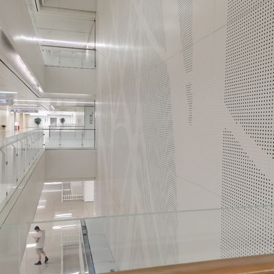 Premium Arsitektur Woven Wire Mesh Punching Net Untuk Menghadap Dinding