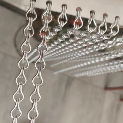 95x215cm Ukuran Standar Rantai Aluminium Fly Screen Aksesoris Rel Dan Fittings Lainnya