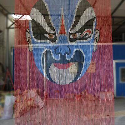 Aluminium Rantai Pintu Fly Screen Tirai Rantai Logam Tirai Untuk Dekorasi Dinding Interior Tirai Partisi