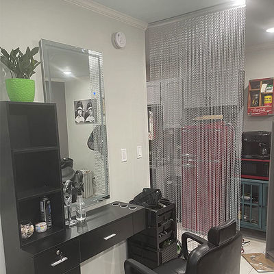Tirai logam dengan kait aluminium untuk dekorasi interior langit-langit langit-langit gantung