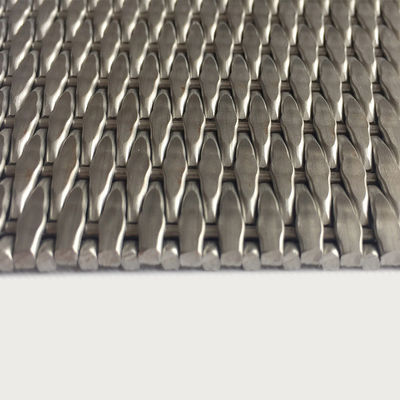 2-6mm Silver Metallic stainless steel Dekoratif Wire Mesh Grilles untuk Modern Cabinet Pintu