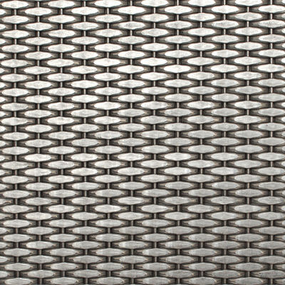 2-6mm Silver Metallic stainless steel Dekoratif Wire Mesh Grilles untuk Modern Cabinet Pintu