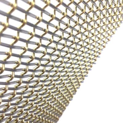 Customisable Stainless Steel Metal Mesh Untuk Hard Dekoratif Dalam Interior Dan Desain Eksterior