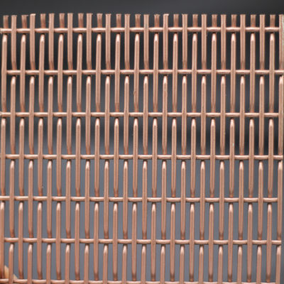 3mm Ketebalan Hias Wire Mesh Grilles Dengan Bentuk Lubang Kuadrat
