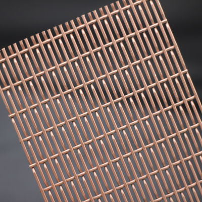 3mm Ketebalan Hias Wire Mesh Grilles Dengan Bentuk Lubang Kuadrat