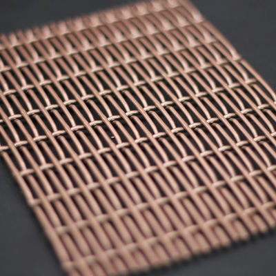 3mm Ketebalan Hias Wire Mesh Grilles Dengan Bentuk Lubang Kuadrat