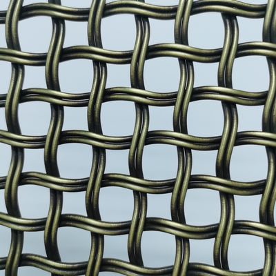 Cabinet Mesh yang dapat disesuaikan Gelas Kawat Dekoratif 52% Area Terbuka