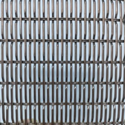 Grilles Wire Mesh Dekoratif tahan api dengan Perawatan Permukaan PVDF