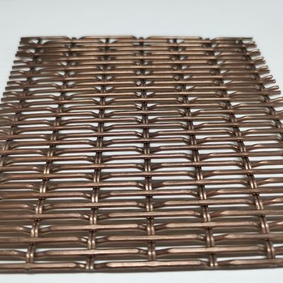 Grilles Wire Mesh Dekoratif tahan api dengan Perawatan Permukaan PVDF