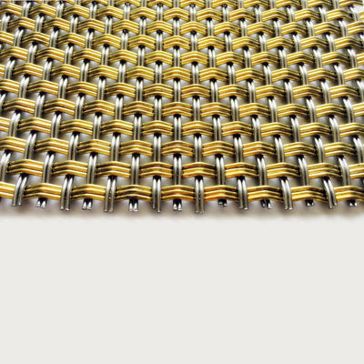 32% Ruang Buka Arsitektur Dekorasi Rangka Logam Woven untuk Lemari