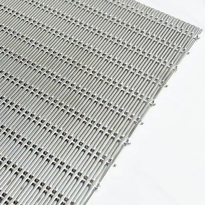 4m Max lebar stainless steel Hias Wire Mesh Grilles Dengan dipoles