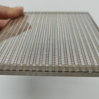 Gold Glass Laminated Wire Mesh 10-100 Mesh untuk Berbagai Aplikasi