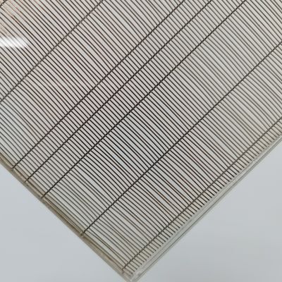 Kekuatan tarik tinggi Kekuatan Wire Mesh Dekoratif Kaca Laminasi Ketahanan Api A1