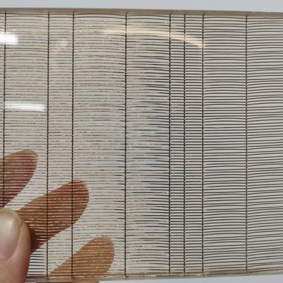 Kekuatan tarik tinggi Kekuatan Wire Mesh Dekoratif Kaca Laminasi Ketahanan Api A1
