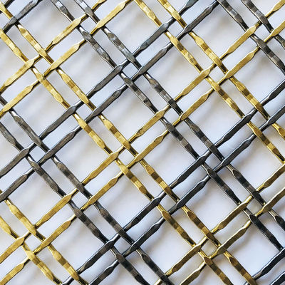 Minyak tahan karat yang canggih Metal Mesh Mesh Ketebalan 3,3mm untuk Pintu Kabinet