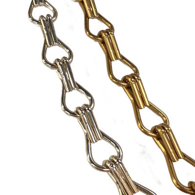 Hook Link dengan Anodized Insect Screen Room Dividers Aluminium Double Chain Curtains untuk perlindungan lalat yang efektif
