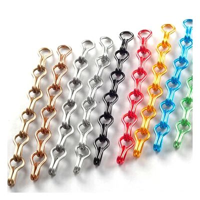 Customisable Aluminium Chain Fly Screen Wire Diameter 2mm Ukuran standar 12mm*24mm