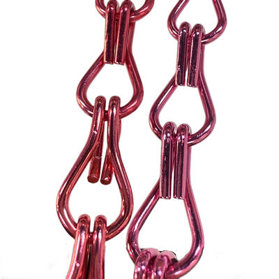 High Performance Aluminium Chain Link Curtain Disesuaikan Jarak Rantai 24mm